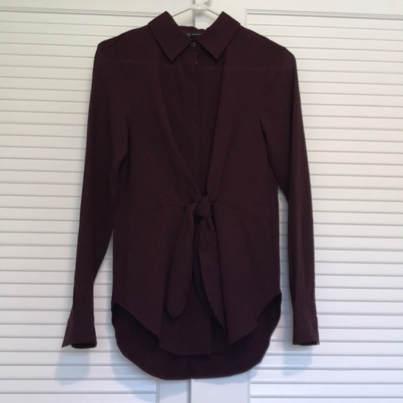 INC Beautiful Wine Colored Blouse - Picture 1 of 5